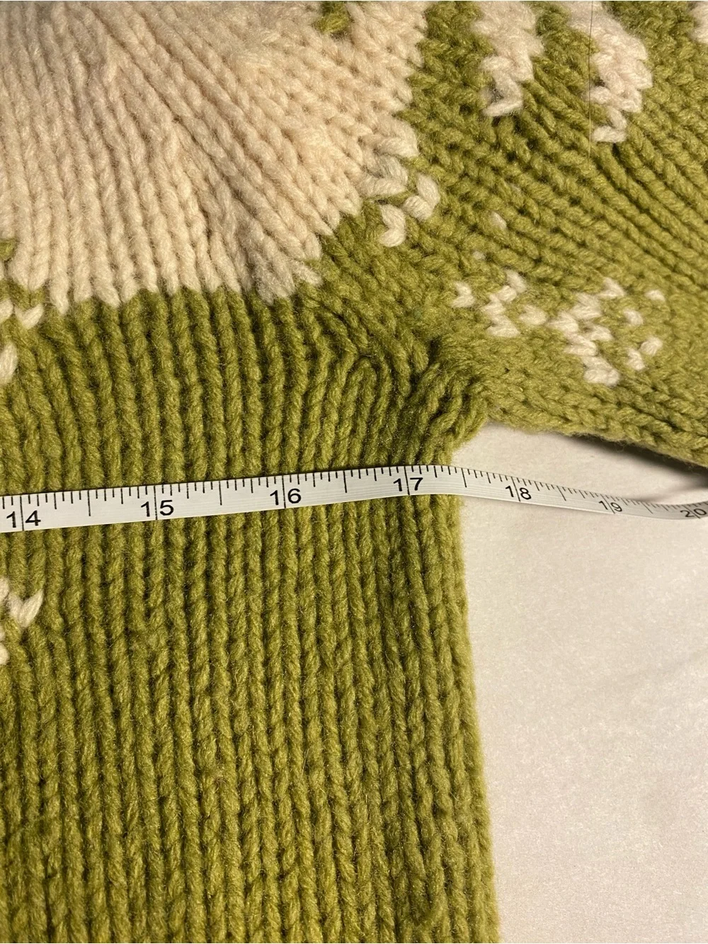 J Crew Knit by Hand Lambs Wool Nordic Knit Sweater